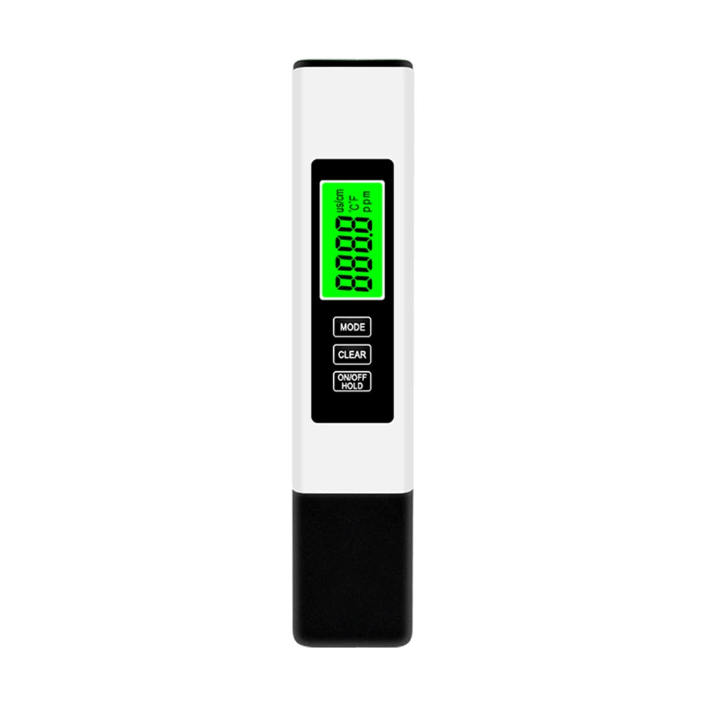 4 in 1 Digital Water Tester TDS Meter 0-9990 PPM Water Quality Tester Backlit LCD Display for Aquarium Swimming Pool PH Tester